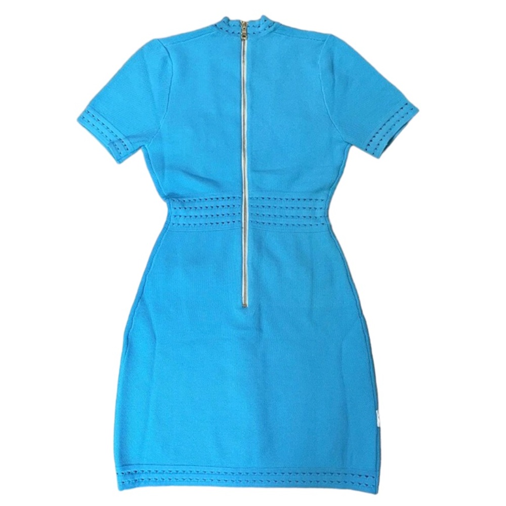 Turquoise Knit Stretch Dress The Kinral - Picture 6 of 11